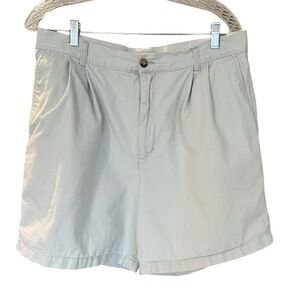 Cherokee Woman's Cotton Chino Style Shorts Cream-Light Tan Size 18